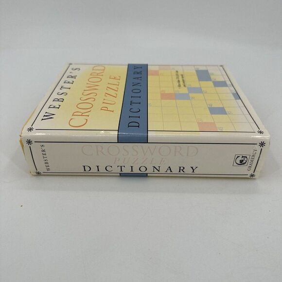 Webster's Crossword Puzzle Dictionary Vintage 1999 HBDJ Gramercy Reference - Picture 2 of 9